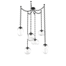 Hammerton SNB0069-06-MB-FC-CH2-L3 - Cosmos Round 6pc Swag Multi-Pendant Chain (LED)