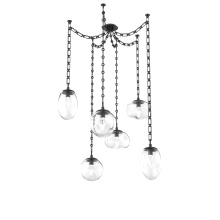 Hammerton SNB0069-06-MB-GC-CH3-L3 - Cosmos Round 6pc Swag Multi-Pendant Chain (LED)