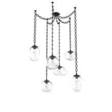 Hammerton SNB0069-06-MB-ZC-CH2-L1 - Cosmos Round 6pc Swag Multi-Pendant Chain (LED)