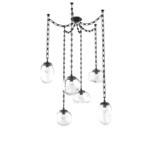Hammerton SNB0069-06-MB-ZC-CH3-L3 - Cosmos Round 6pc Swag Multi-Pendant Chain (LED)
