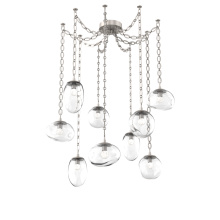 Hammerton SNB0069-09-BS-FC-CH2-L3 - Cosmos Round 9pc Swag Multi-Pendant Chain (LED)