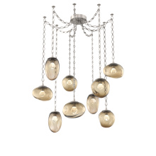 Hammerton SNB0069-09-BS-ZB-CH1-L1 - Cosmos Round 9pc Swag Multi-Pendant Chain (LED)