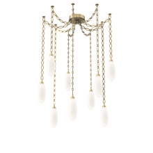 Hammerton SNB0071-09-GB-WL-CH2-L3 - Fiori Multi Light Pendant Gilded Brass