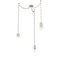 Hammerton SNB0079-03-BS-PC-CH2-L1 - Pebble Multi Light Pendant Beige Silver