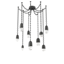 Hammerton SNB0079-09-MB-PC-CH1-L3 - Pebble Multi Light Pendant Matte Black
