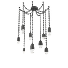 Hammerton SNB0079-09-MB-PC-CH2-L1 - Pebble Multi Light Pendant Matte Black