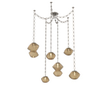 Hammerton SNB0089-06-BS-B-CH2-L1 - Mesa Multi Light Pendant Beige Silver