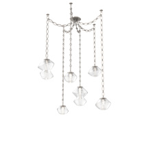 Hammerton SNB0089-06-BS-C-CH2-L1 - Mesa Multi Light Pendant Beige Silver