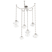 Hammerton SNB0089-06-BS-C-CH3-L3 - Mesa Multi Light Pendant Beige Silver