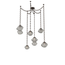 Hammerton SNB0089-06-FB-S-CH1-L1 - Mesa Multi Light Pendant Flat Bronze