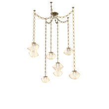 Hammerton SNB0089-06-GB-A-CH2-L3 - Mesa Multi Light Pendant Gilded Brass