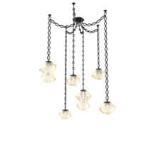 Hammerton SNB0089-06-MB-A-CH2-L3 - Mesa Multi Light Pendant Matte Black