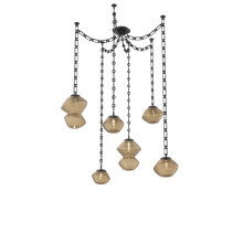 Hammerton SNB0089-06-MB-B-CH3-L1 - Mesa Multi Light Pendant Matte Black