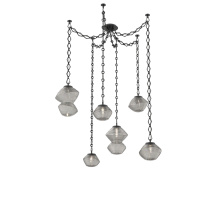 Hammerton SNB0089-06-MB-S-CH1-L3 - Mesa Multi Light Pendant Matte Black