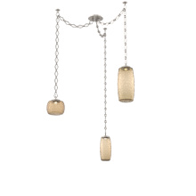 Hammerton SNB0091-03-BS-B-CH1-L3 - Vessel Multi Light Pendant Beige Silver