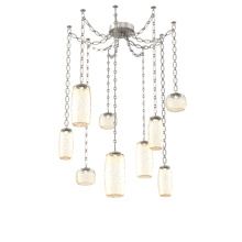 Hammerton SNB0091-09-BS-A-CH2-L3 - Vessel Multi Light Pendant Beige Silver
