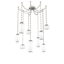Hammerton SNB0091-09-BS-C-CH3-L1 - Vessel Multi Light Pendant Beige Silver