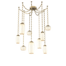 Hammerton SNB0091-09-GB-A-CH1-L3 - Vessel Multi Light Pendant Gilded Brass