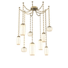 Hammerton SNB0091-09-GB-A-CH2-L3 - Vessel Multi Light Pendant Gilded Brass