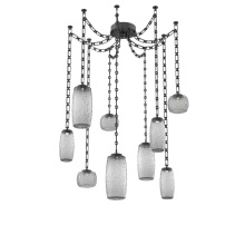 Hammerton SNB0091-09-MB-S-CH3-L3 - Vessel Multi Light Pendant Matte Black