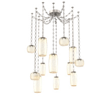 Hammerton SNB0091-12-BS-A-CH1-L3 - Vessel Multi Light Pendant Beige Silver
