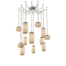 Hammerton SNB0091-12-BS-B-CH1-L3 - Vessel Multi Light Pendant Beige Silver