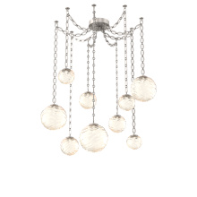 Hammerton SNB0092-09-BS-A-CH2-L1 - Gaia Multi Light Pendant Beige Silver