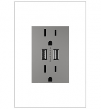 Legrand ARTRUSB153M4 - adorne Dual-USB Outlet , Magnesium