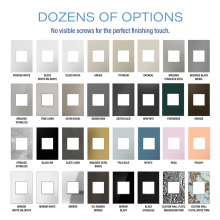 Legrand AWP5GEG - adorne Evergreen Five-Gang Screwless Wall Plate with Microban