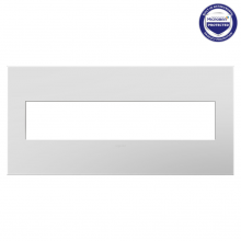 Legrand AWP5GWH1 - adorne Gloss White Five-Gang Screwless Wall Plate with Microban
