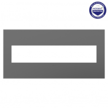 Legrand AWP5GMG1 - adorne Magnesium Five-Gang Screwless Wall Plate with Microban