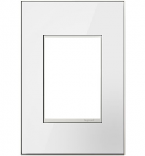 Legrand AWM1G3MWW4 - adorne Mirror White-on-White One-Gang+ Screwless Wall Plate