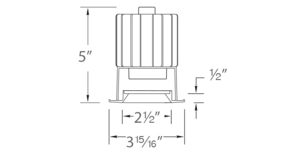 Volta 2" Round Shallow Regressed Downlight Trim