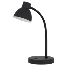 CAL Lighting BO-5104DK-BK - Noirbeam LED 5W gooseneck metal desk lamp, 660 lumen, 3000K