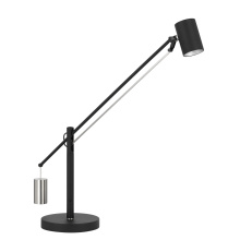 CAL Lighting BO-5107DK - Pendulo LED 9W dimmable metal adjustable balance arm desk lamp. 720 lumen, 3000K