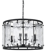CAL Lighting FX-3650-6 - 60W X 6 Everette Glass Chandelier