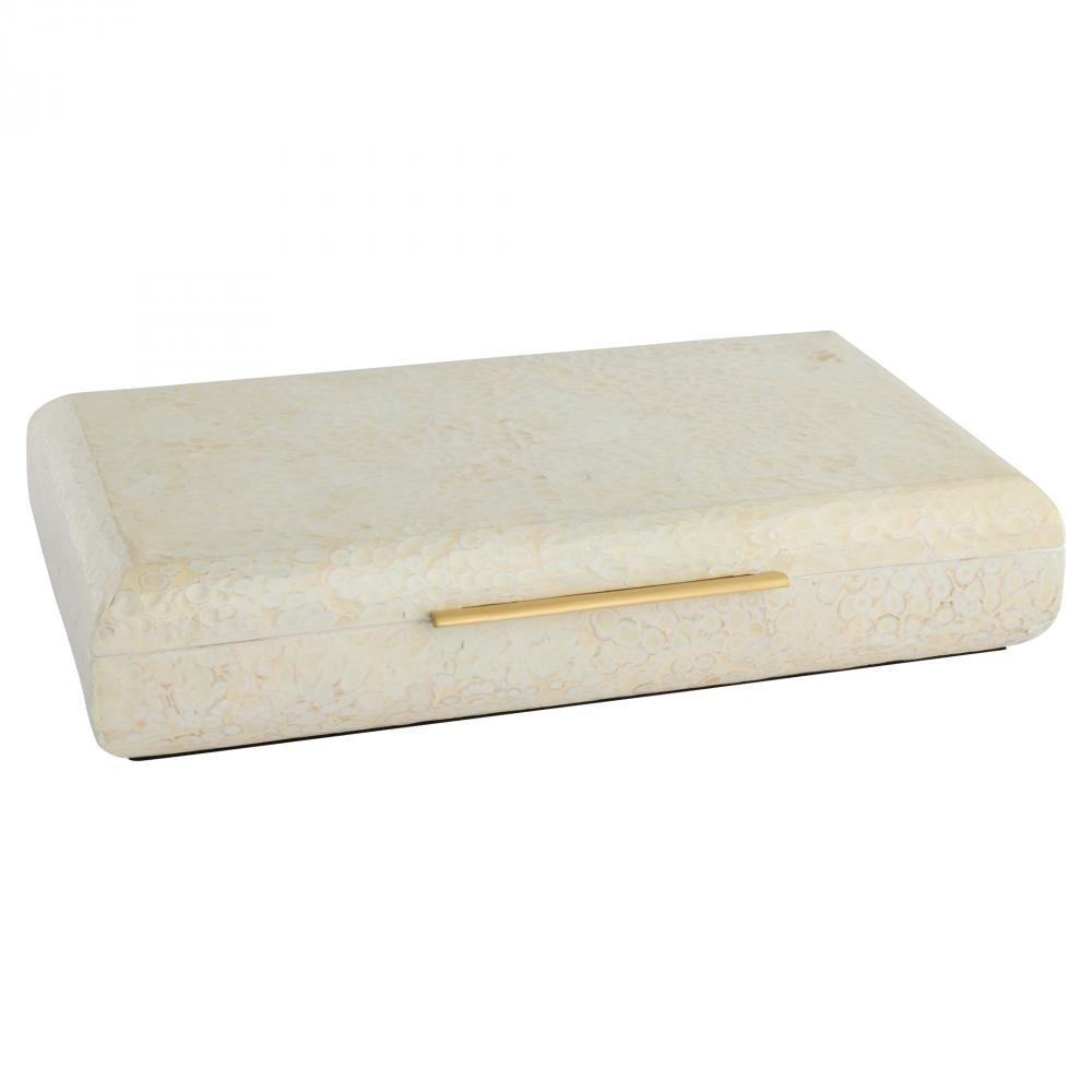 Celestial Box | Eggshell | Gold - Medium