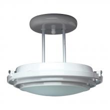 PLC Lighting 1614 BK - 1 Light Semi Flush Mount Cascade Collection 1614 BK
