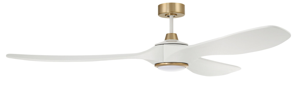72"  Ceiling Fan w/DC Motor, w/Blades & LED Light Kit, Damp Rated, Non WiFi
