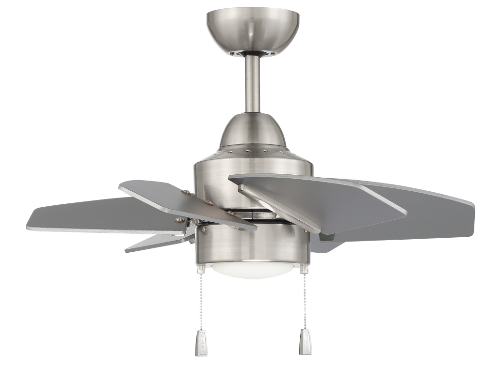 Propel II 24" 6-Blade Ceiling Fan in Brushed Polished Nickel w/ Brushed Nickel Blades