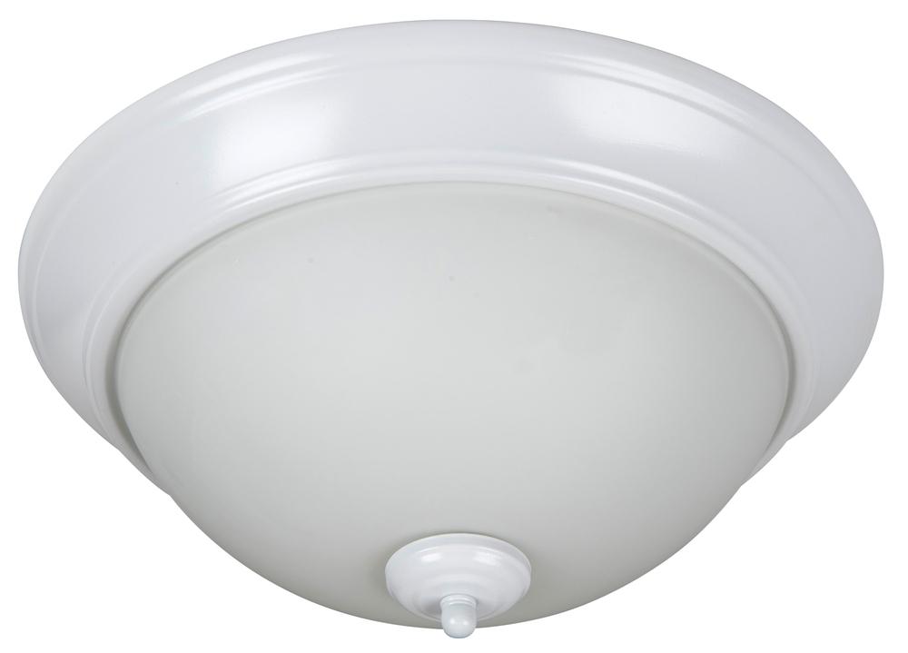 Pro Builder 15" 3 Light Flushmount in White