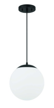Craftmade 56891-FB-WG - 1 Light Small Pendant with White Glass
