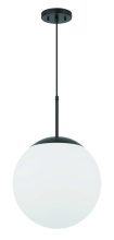 Craftmade 56892-FB-WG - 1 Light Medium Pendant with White Glass