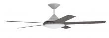 Craftmade DLY60PN5 - Delaney 60" 5-Blade Indoor/Outdoor (Wet) Ceiling Fan in Painted Nickel w/ Greywood Blades