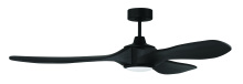 Craftmade EVY60FB3-NWF - Envy 60" 3-Blade Indoor/Outdoor (Damp) Ceiling Fan in Flat Black w/ Flat Black Blades