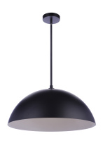 Craftmade P1000FB-LED - 23.25Ã¢â‚¬Â Diameter Sculptural Statement Dome Pendant in Flat Black