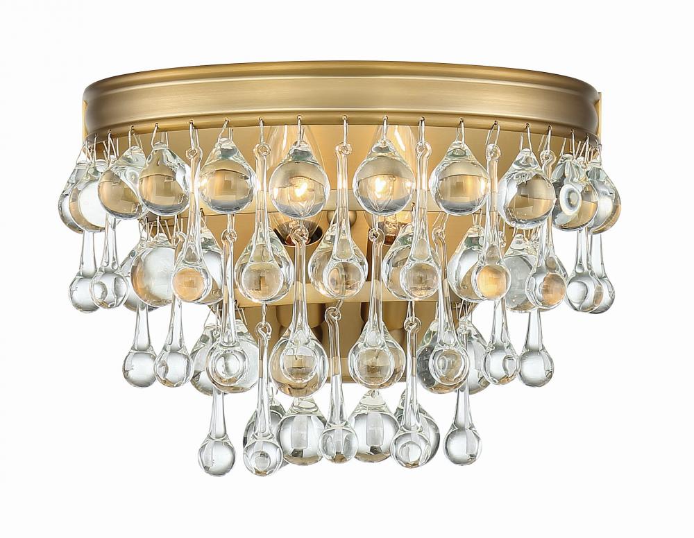 Calypso 10.75'' Crystal Teardrop Vibrant Gold Sconce