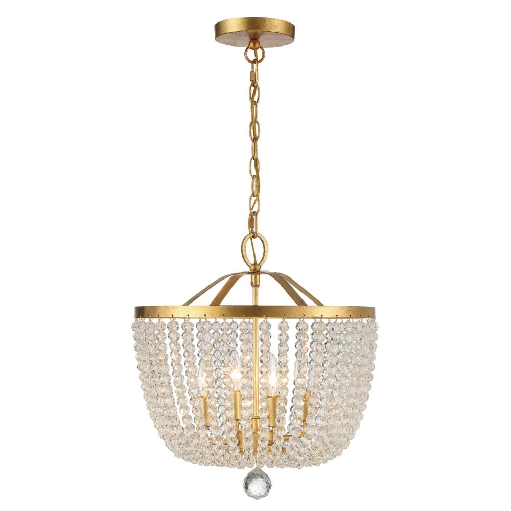 Rylee 16.5'' Antique Gold Chandelier
