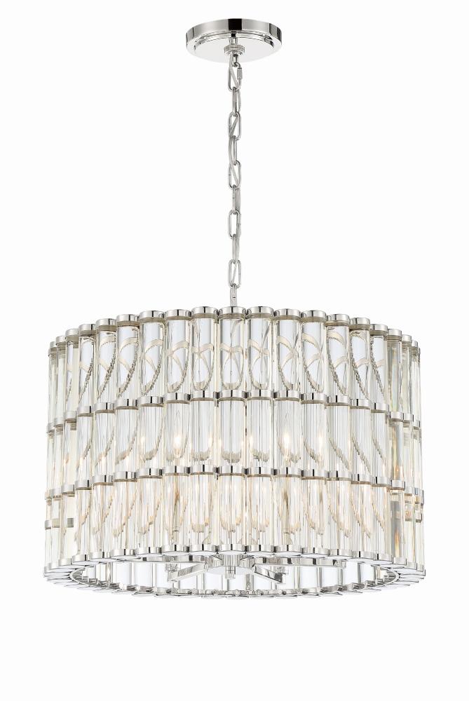 Libby Langdon Elliot 22.5'' Polished Nickel Chandelier