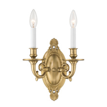 Crystorama 622-AG - Milford 9.5'' Aged Brass Sconce